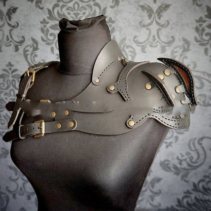 Steampunk Style Leather Shawl Armor