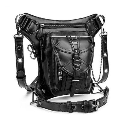 Medieval Retro Waist Bag Fanny Packs Steampunk Thigh Belt Bag Moto Drop Leg Bag Gothic Shoulder Milti-Wear Crossbody Bags