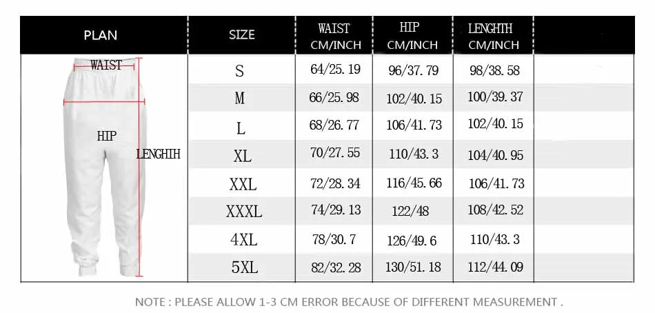 PLstar Cosmos Brand Mens Jogger Pants Samurai Oni Mask Tattoo 3D Printing Trousers Streetwear Unisex Casual Sweatpants MPK17