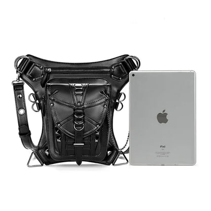 Medieval Retro Waist Bag Fanny Packs Steampunk Thigh Belt Bag Moto Drop Leg Bag Gothic Shoulder Milti-Wear Crossbody Bags