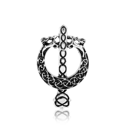 Outlander Jewelry Brooch Scotland Thistle Sword Brooch Pins With Fashion CelticKnot Kilt Brooch Outlander Jewelry For Men Women