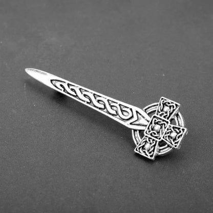 Outlander Jewelry Brooch Scotland Thistle Sword Brooch Pins With Fashion CelticKnot Kilt Brooch Outlander Jewelry For Men Women