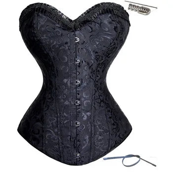 Fashion Ladies Corset Sexy Underbust Corsets And Bustiers Body Shaper Slimming PVC Lingerie Waist Trainning Tops Steampunk