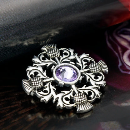 Outlander Jewelry Brooch Scotland Thistle Sword Brooch Pins With Fashion CelticKnot Kilt Brooch Outlander Jewelry For Men Women