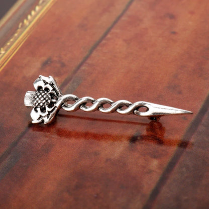 Outlander Jewelry Brooch Scotland Thistle Sword Brooch Pins With Fashion CelticKnot Kilt Brooch Outlander Jewelry For Men Women