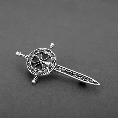 Outlander Jewelry Brooch Scotland Thistle Sword Brooch Pins With Fashion CelticKnot Kilt Brooch Outlander Jewelry For Men Women