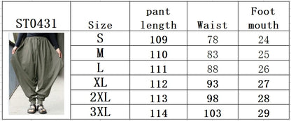 Medieval Renaissance Pirate Loose Pants Pirate Horseman Viking Cosplay Costume Adult Hip Hop Wide Leg Trousers Leisure Pants