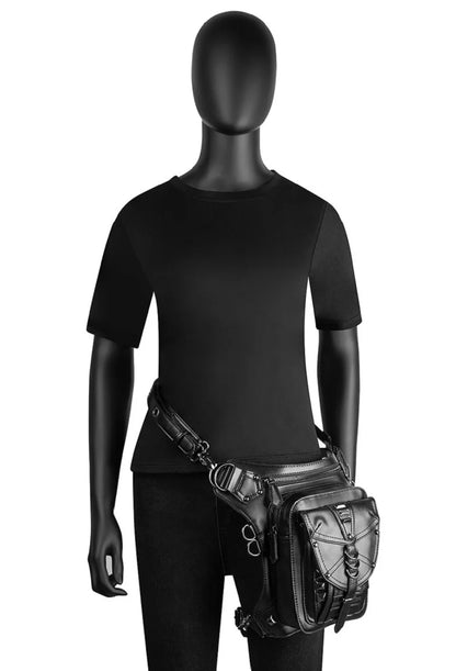 Medieval Retro Waist Bag Fanny Packs Steampunk Thigh Belt Bag Moto Drop Leg Bag Gothic Shoulder Milti-Wear Crossbody Bags