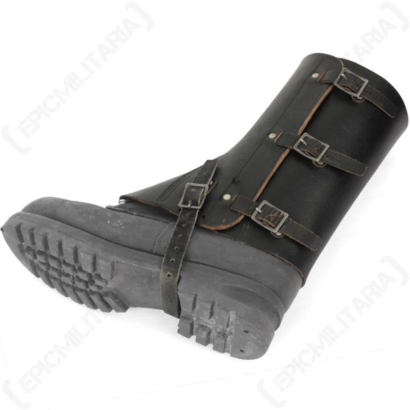 Medieval Costume Leather Gaiter Viking Shoe Boot Cover Knight Rider Cowboy Leg Armor Steampunk Hiking Accessory For Men Women