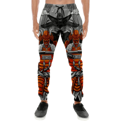 PLstar Cosmos Brand Mens Jogger Pants Samurai Oni Mask Tattoo 3D Printing Trousers Streetwear Unisex Casual Sweatpants MPK17