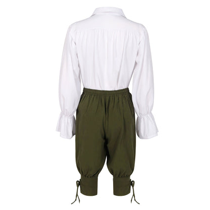 Cos British Ruffles Middle Pants Stage Civilian Shirt