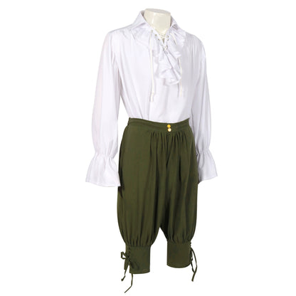 Cos British Ruffles Middle Pants Stage Civilian Shirt