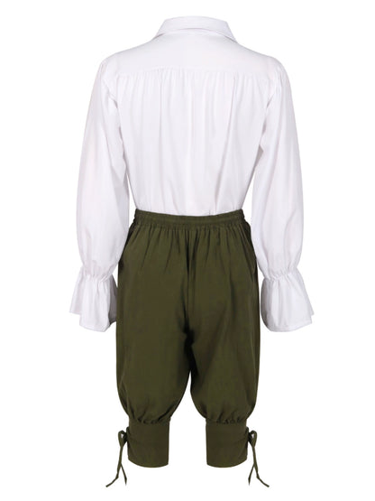 Cos British Ruffles Middle Pants Stage Civilian Shirt