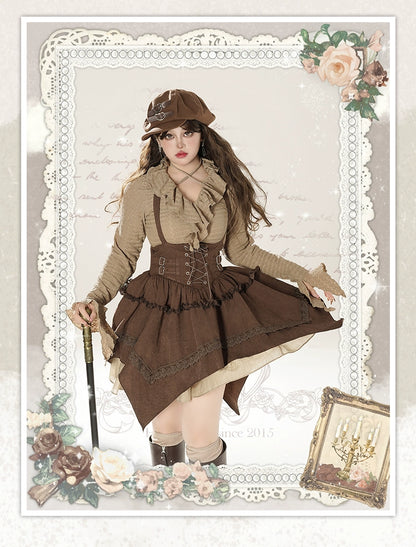 [Add the New Final Payment at 8.22 10 O'clock First!]!] Der Rosenkavalier Maillard Vest Skirt Trench Coat Suit