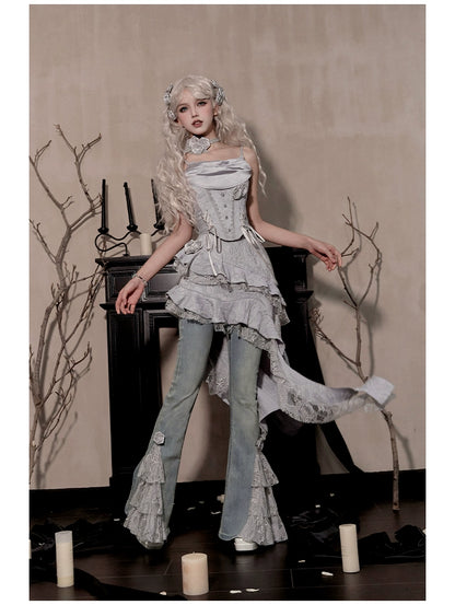 Original Brand Corset Fishtail Denim OL