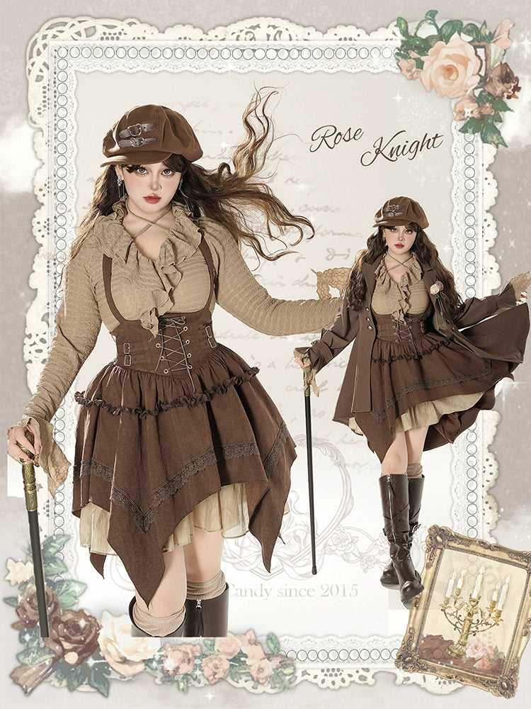 [Add the New Final Payment at 8.22 10 O'clock First!]!] Der Rosenkavalier Maillard Vest Skirt Trench Coat Suit