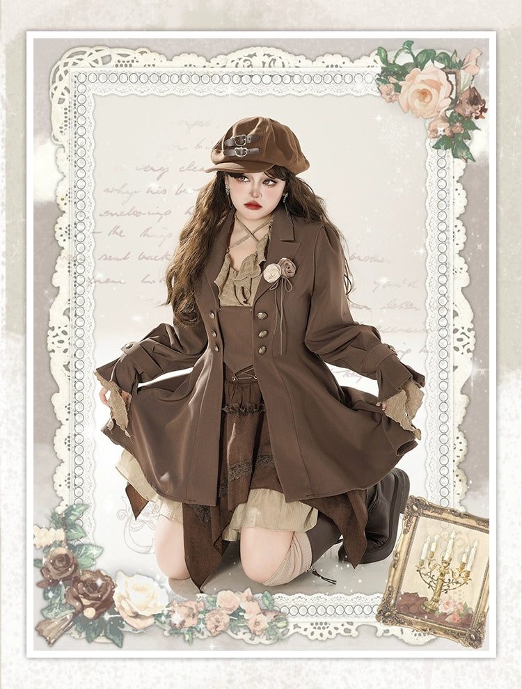 [Add the New Final Payment at 8.22 10 O'clock First!]!] Der Rosenkavalier Maillard Vest Skirt Trench Coat Suit