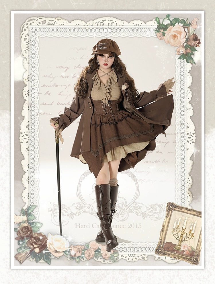 [Add the New Final Payment at 8.22 10 O'clock First!]!] Der Rosenkavalier Maillard Vest Skirt Trench Coat Suit