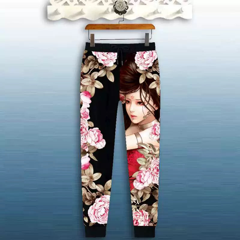 Internet Celebrity Chinese Style Social People Fried Street Casual Pants