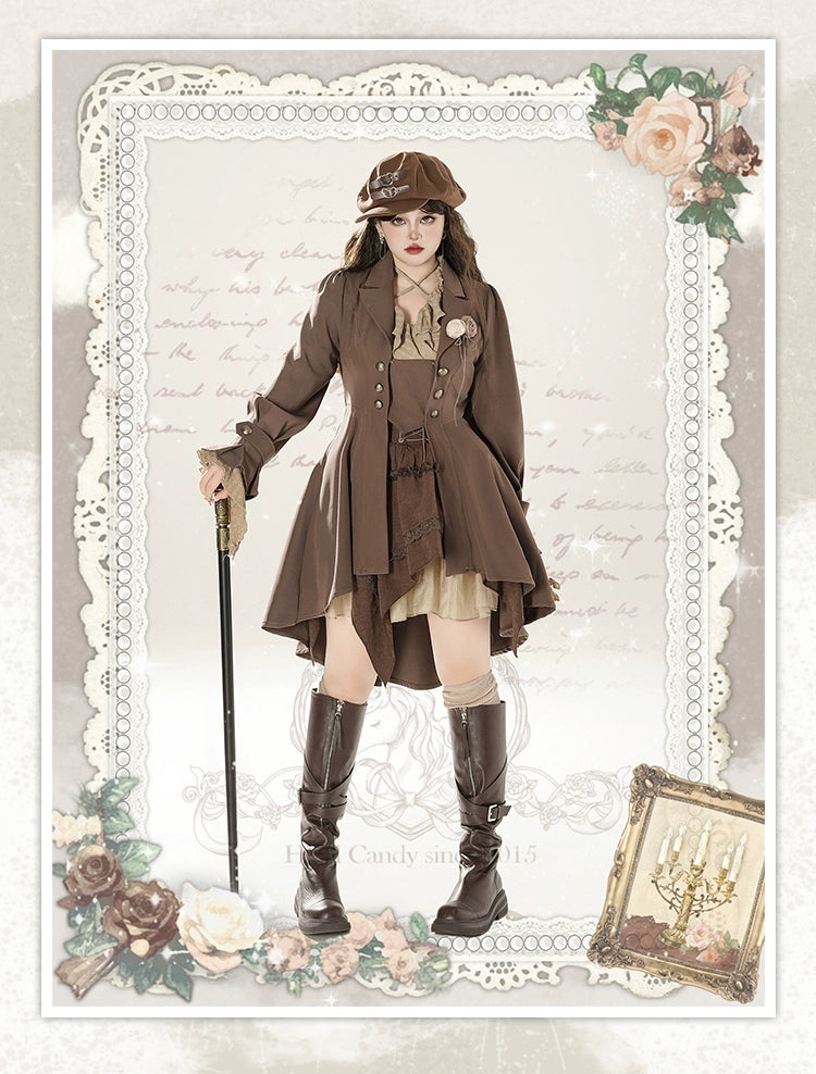 [Add the New Final Payment at 8.22 10 O'clock First!]!] Der Rosenkavalier Maillard Vest Skirt Trench Coat Suit