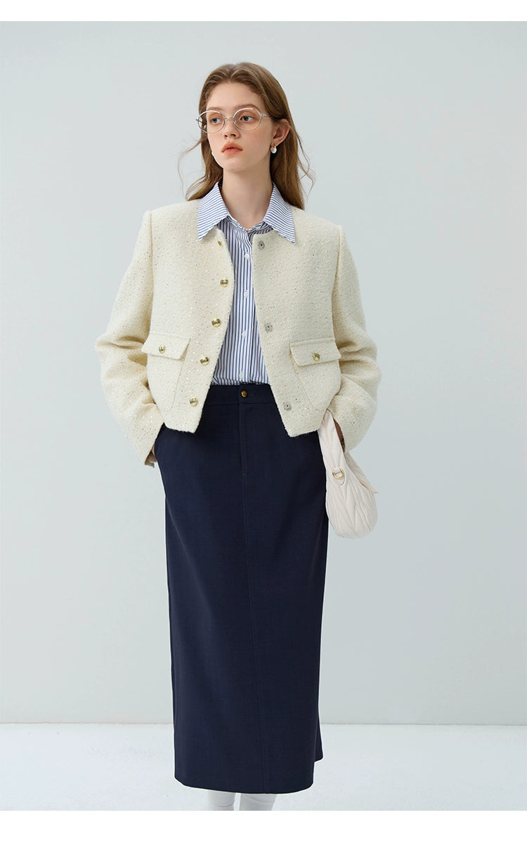 Fansilanen Short Classic Style Spring and Autumn Coat