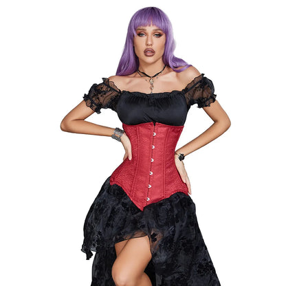 Women Sexy Corsets Bustiers Top Gothic Slimming Corset Long Torso Steel Bones Underbust Curve Shaper Body Shapewear Plus Size