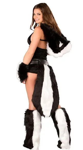 Animal Cosplay Women Furry Wolf Dress Up Suit Cartoon Anime Clothes Halloween Carnival Festival Outfit Party Show Stage Wear