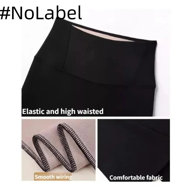 NoneLabelCollection Flare Pants Gothic Sexy Clothing Seamless Leggings Bell-bottomed Pants Y2k Shark Pants Winter High Street