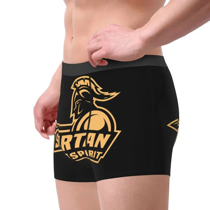 Male Novelty Sparta Spirit Spartan Helmet Underwear Boxer Briefs Breathable Shorts Panties Underpants