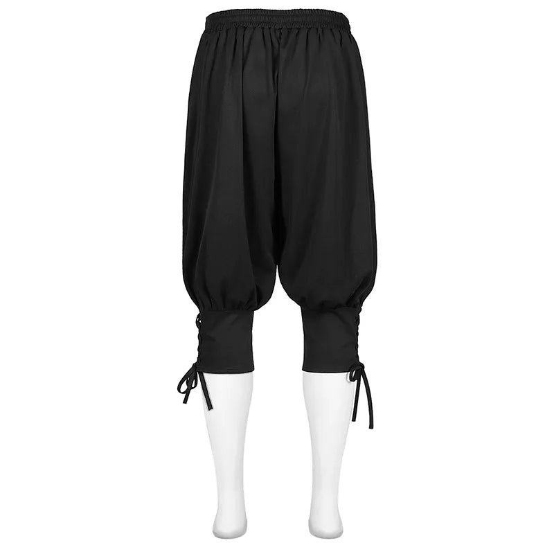 Pirate Pants Costume Man Carnival Renaissance Medieval Viking Trousers Cosplay Shorts