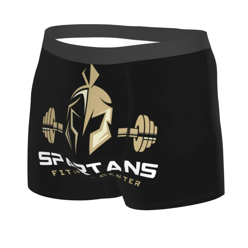 Male Novelty Sparta Spirit Spartan Helmet Underwear Boxer Briefs Breathable Shorts Panties Underpants