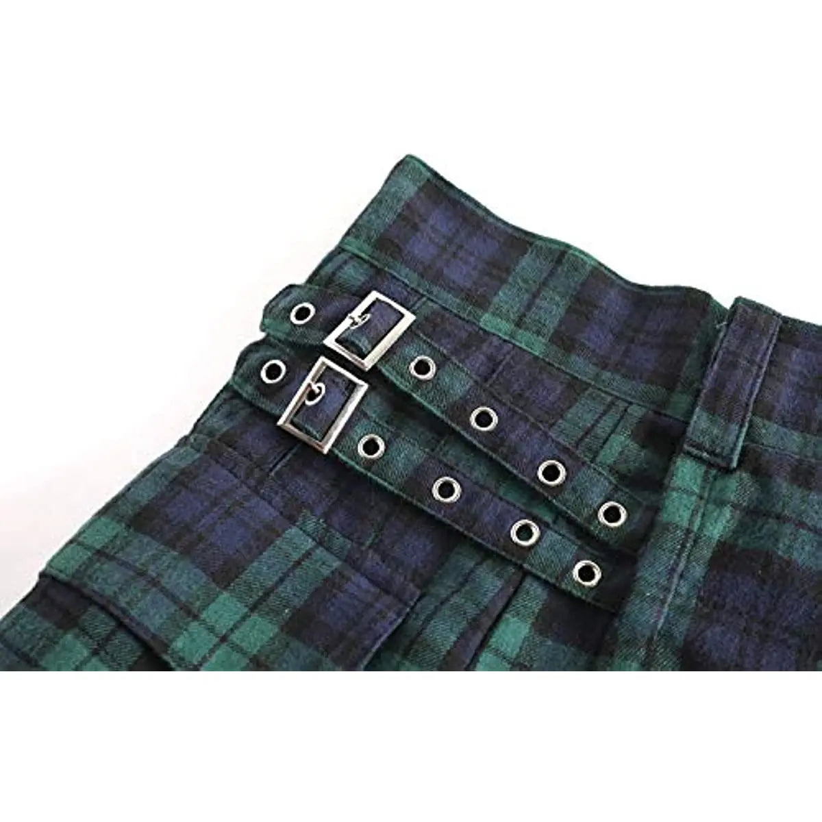 Mens Utility Kilt Pin Scottish Black & Irish Tartan Hybrid Royal Stewart Kilt Pin with Pockets