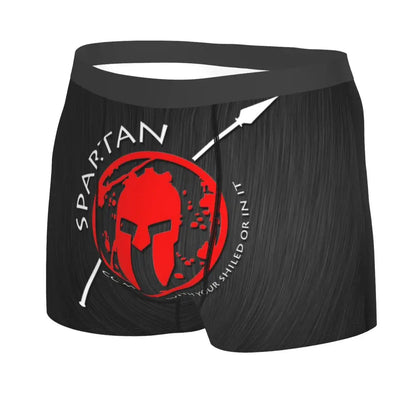 Male Novelty Sparta Spirit Spartan Helmet Underwear Boxer Briefs Breathable Shorts Panties Underpants