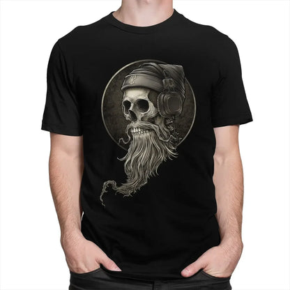 2024  for  Men Pure Viking Berserker T-shirt Graphic T Shirts Men Winya Skull Beard T Shirt Gothic  Tee Fitted Clothing Y2k