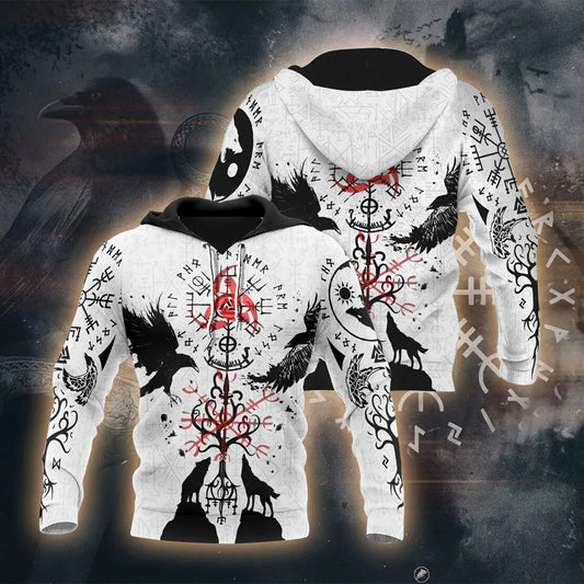 Vintage Nordic Style Viking Warriors 3D Print Streetwear High Quality Casual Tracksuit kids Sweatshirt Unisex Pullover Hoodie