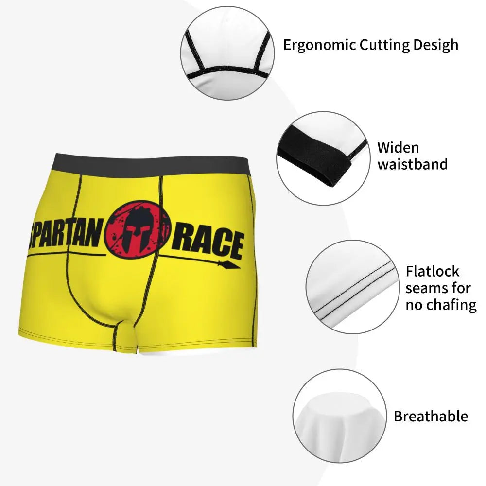 Male Novelty Sparta Spirit Spartan Helmet Underwear Boxer Briefs Breathable Shorts Panties Underpants