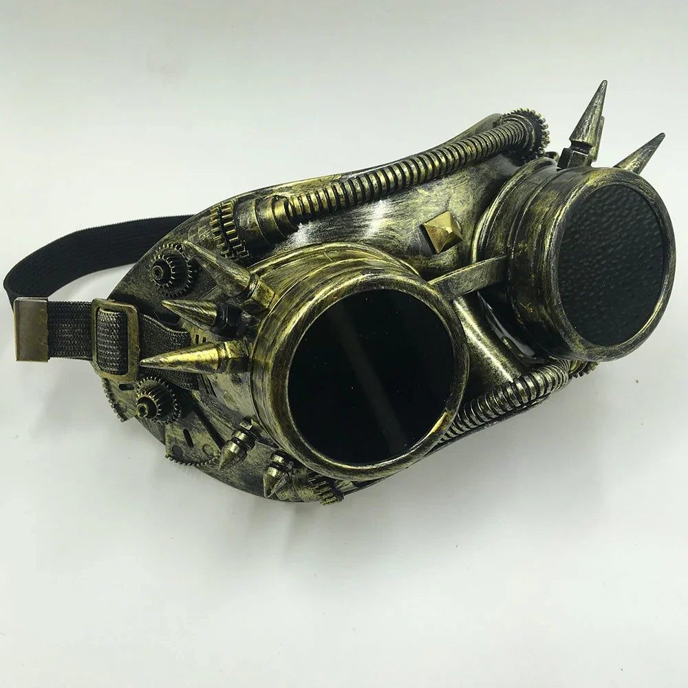 Steampunk Goggles Glasses Punk Gothic Welding Retro Cyber Vintage Cosplay Party Mask Adult Halloween Ball Costume Props