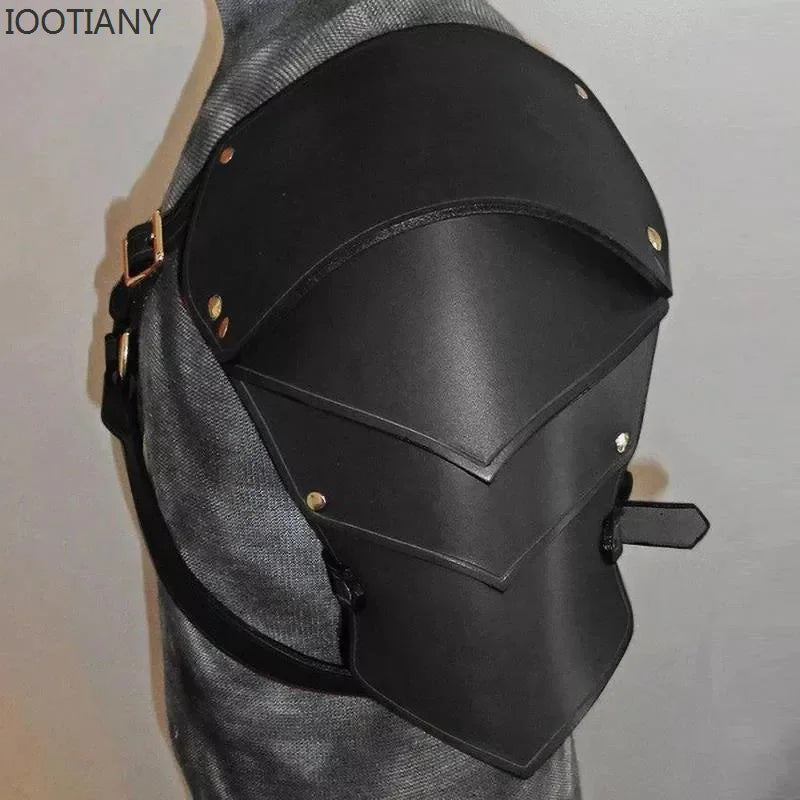 Medieval Viking Gladiator Armor Battle Shoulder Prop For Men Steampunk Pu Leather Pauldrons Women Cosplay Samurai Knight Costume