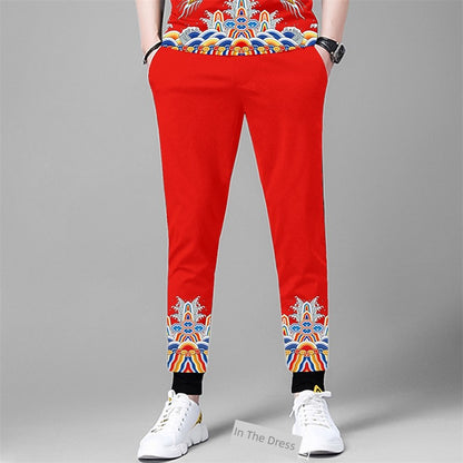 Internet Celebrity Chinese Style Social People Fried Street Casual Pants