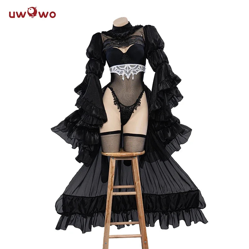 IN STOCK Nierr: Automataa 2B Cosplay Black/White Wedding Dress Bride Halloween Christmas Cosplay Costume