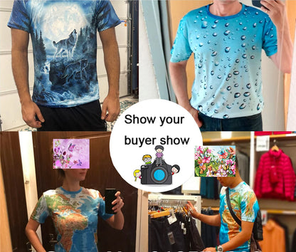 Fashionable and Lnteresting Dragon  Pictures For Men's T-Shirts Trend Digital Printing Casual Round Neck Short Sleeved