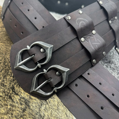 Medieval Corset Wide Belt Women Men Viking Knight Warrior Waistband Steampunk Medieval Pirate Larp Cosplay Costume Props