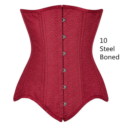 Women Sexy Corsets Bustiers Top Gothic Slimming Corset Long Torso Steel Bones Underbust Curve Shaper Body Shapewear Plus Size