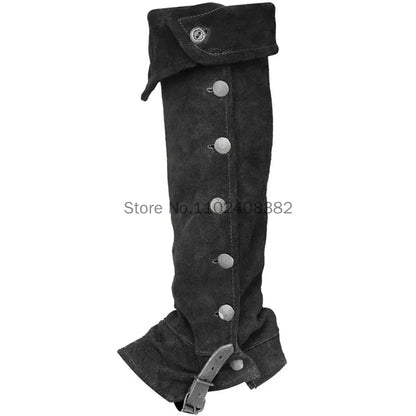 Medieval Warrior Suede Shoes Cover Steampunk Leg Armor Knight Bandage Boots Cover Men Women Cosplay Retro Foot Guard