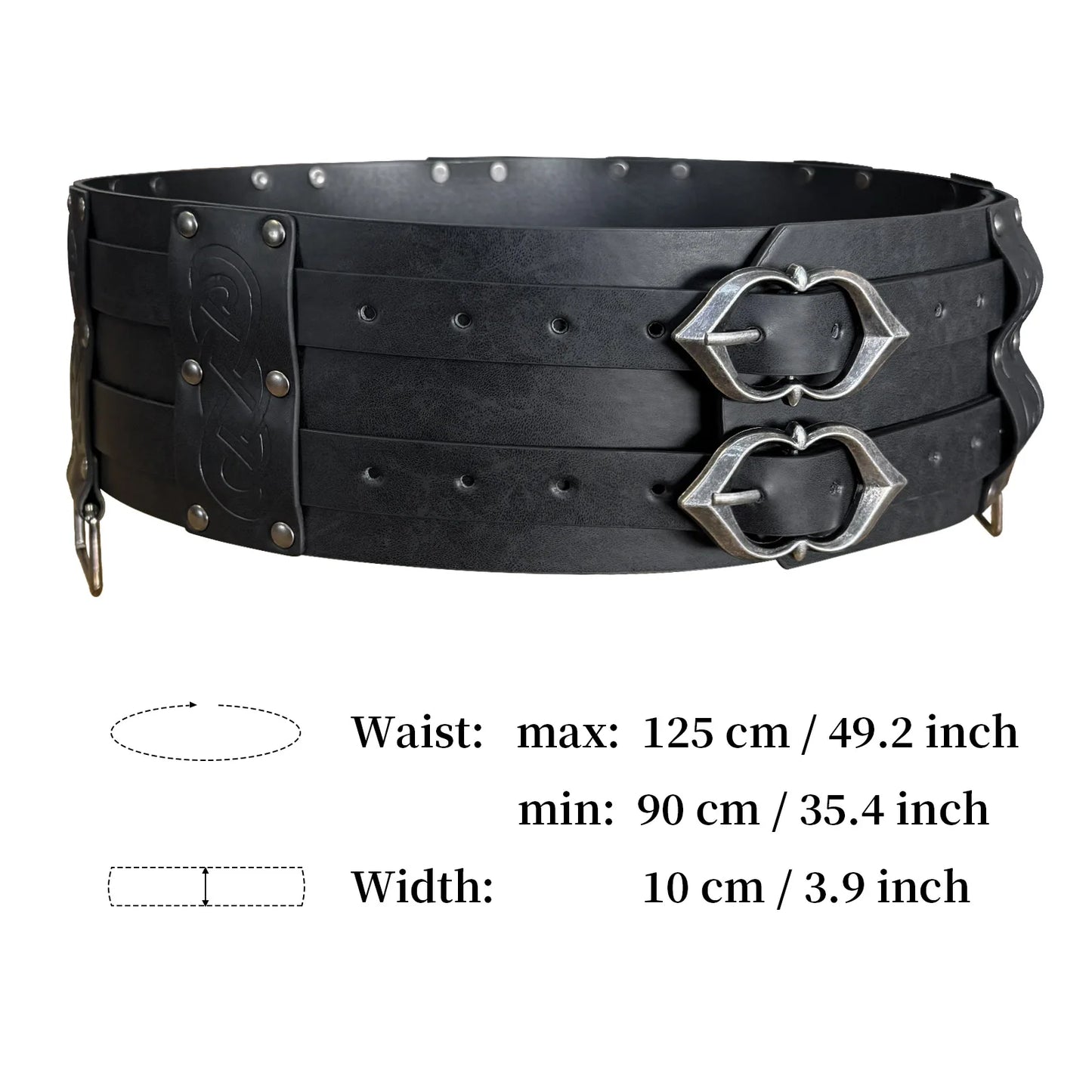 Medieval Corset Wide Belt Women Men Viking Knight Warrior Waistband Steampunk Medieval Pirate Larp Cosplay Costume Props