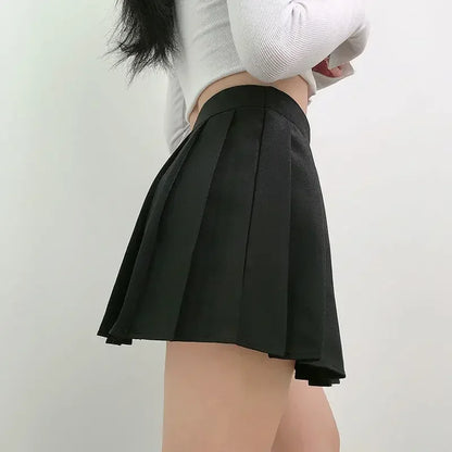 Punk Mall Goth Shorts Skirt Women Y2k E-girl Streetwear Harajuku Leg Ring Buckle Detachable High Waist Emo Alt Clubwear