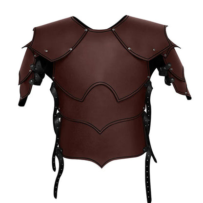 Medieval Elf Knight Leather Body Shoulder Armor Viking Warrior Archer Cosplay Costume LARP Cuirass Breastplate Halloween Outfit