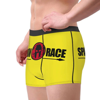 Male Novelty Sparta Spirit Spartan Helmet Underwear Boxer Briefs Breathable Shorts Panties Underpants