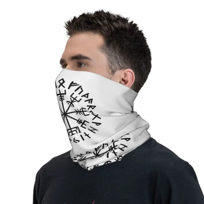 Vegvisir Viking Bandana Neck Cover Printed Wrap Scarf Warm FaceMask Cycling Unisex Adult Washable