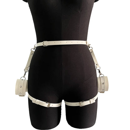 Bdsm Body Harness Leather Lingerie Fetish Clothing Underwear for Women Chest Harness Erotic Rave Bra Sword Belts Gothic Clothes